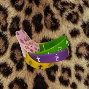Y2K Colorful Pack of Cross Bracelets